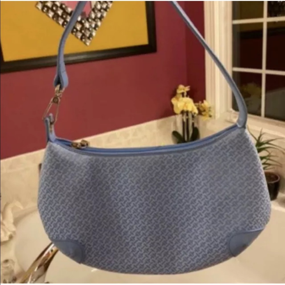 Talbots blue monogram shoulder bag